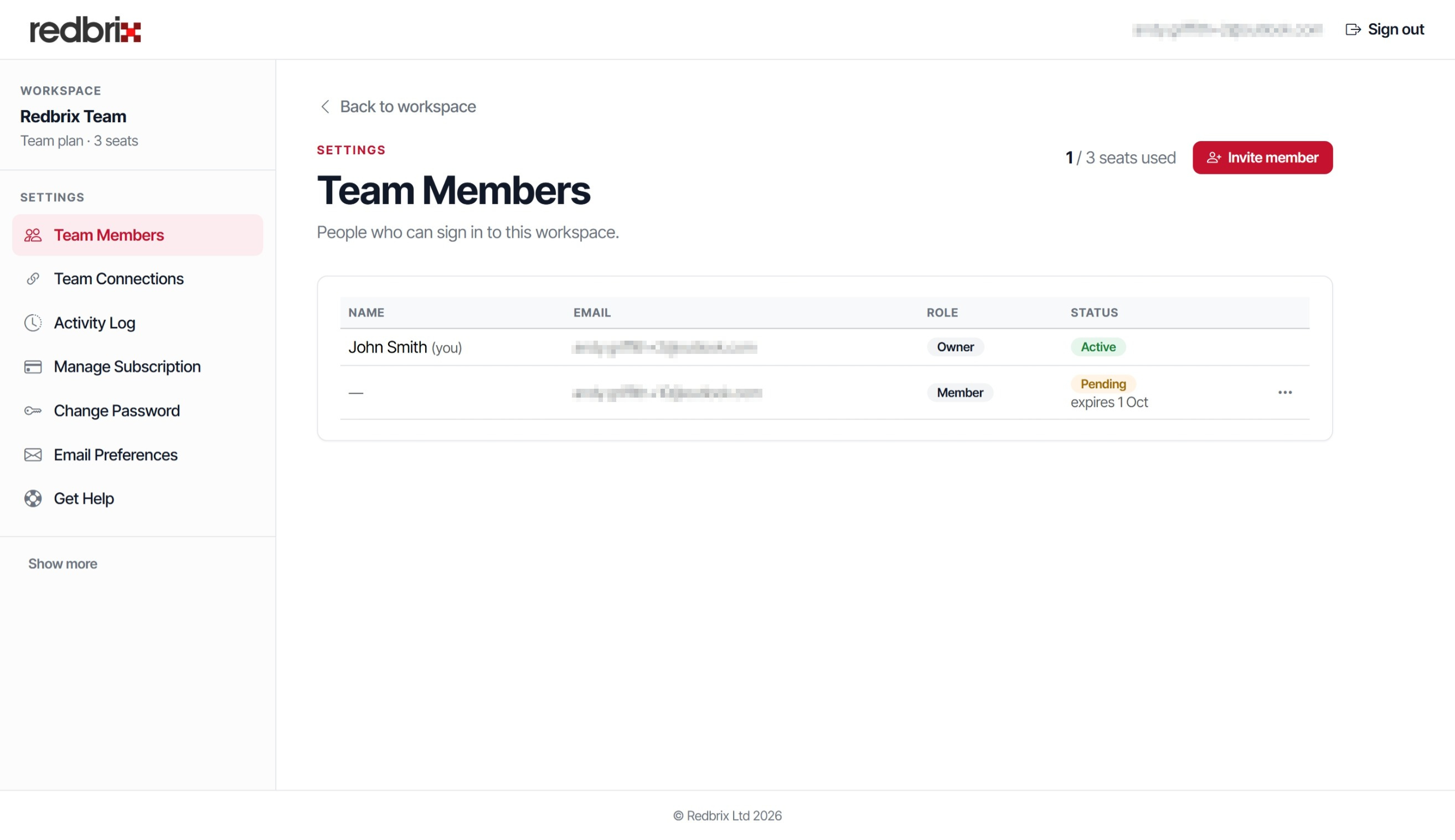 New Team Member Added Screenshot